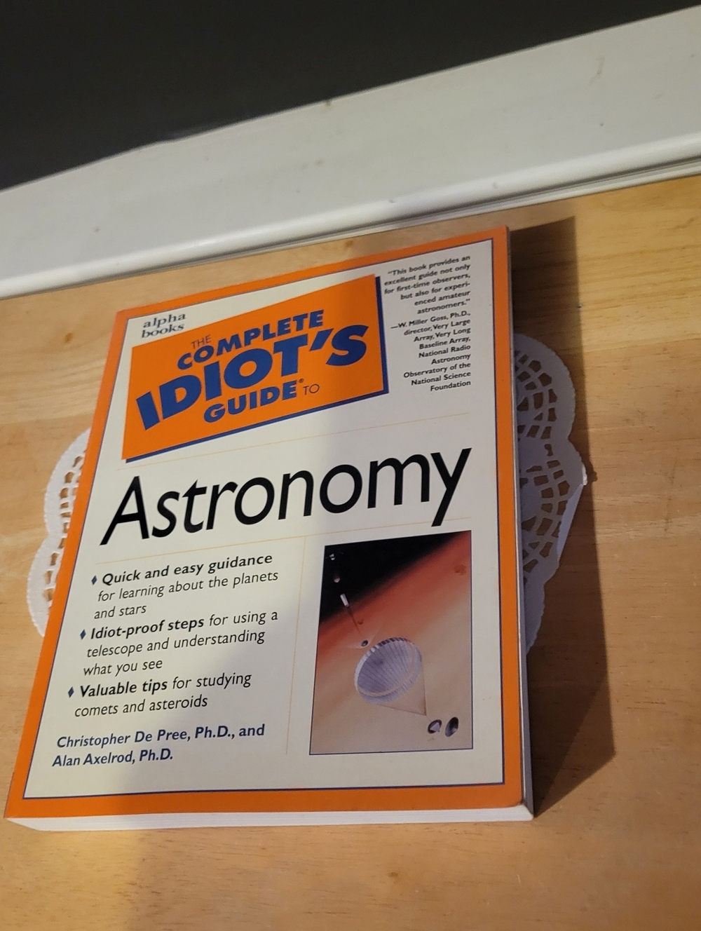 The Complete Idiot's Guide to Astronomy - White & Orange Cover
